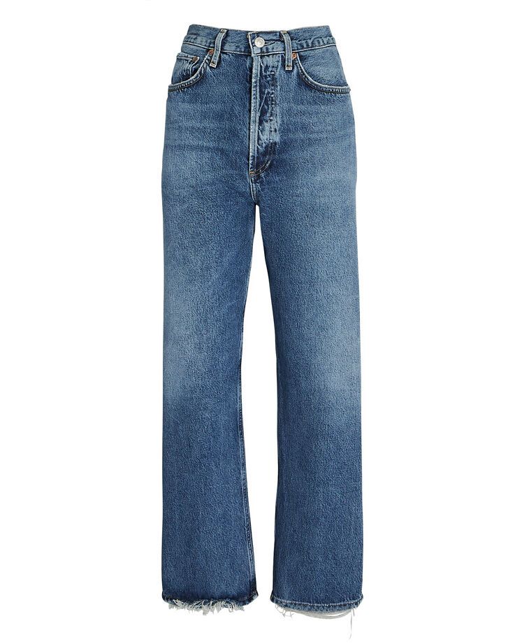 90’s Crop Mid-Rise Loose Straight Jeans | INTERMIX