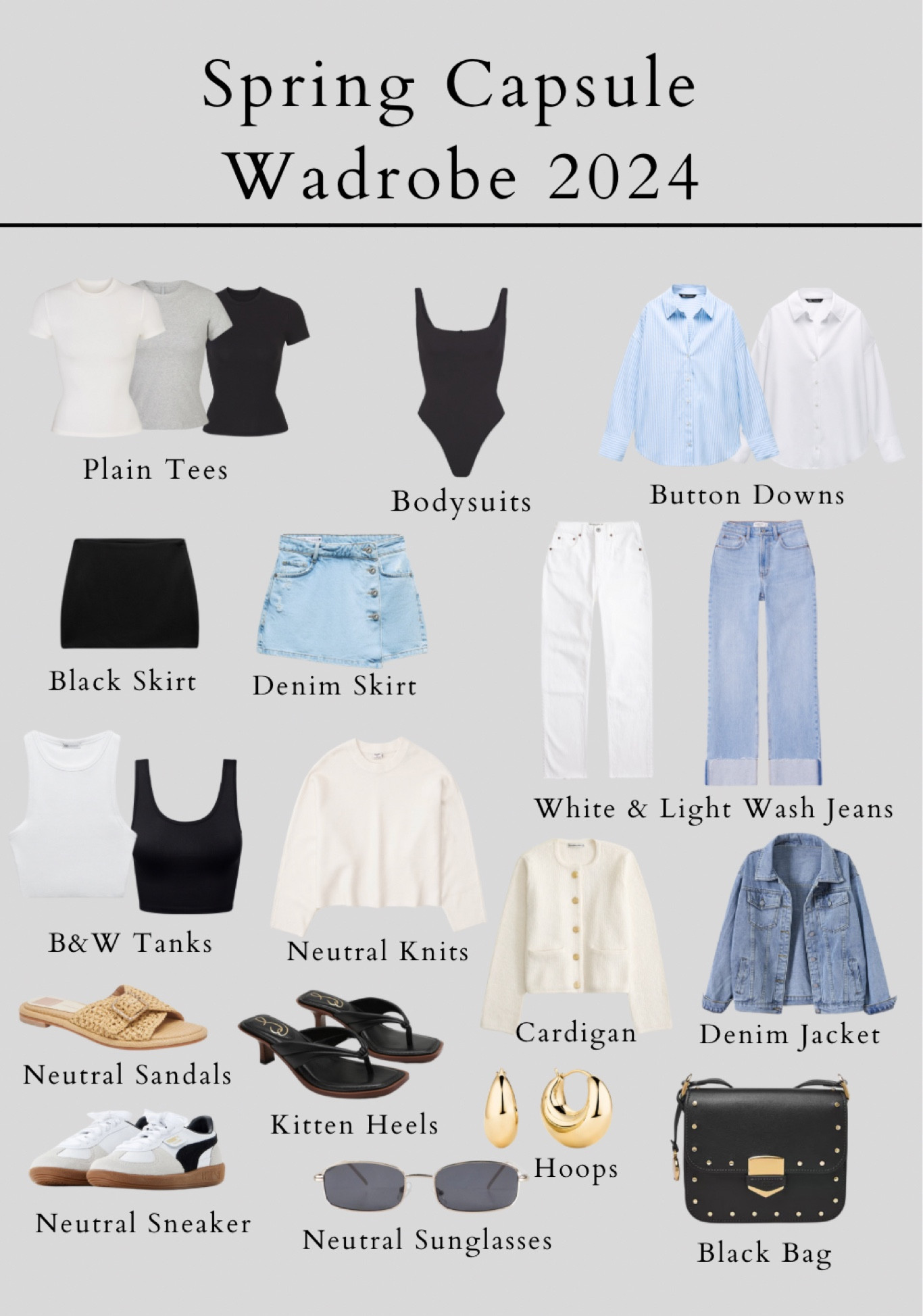 the necessities for this spring 🖤 

#LTKU #LTKMostLoved #LTKstyletip