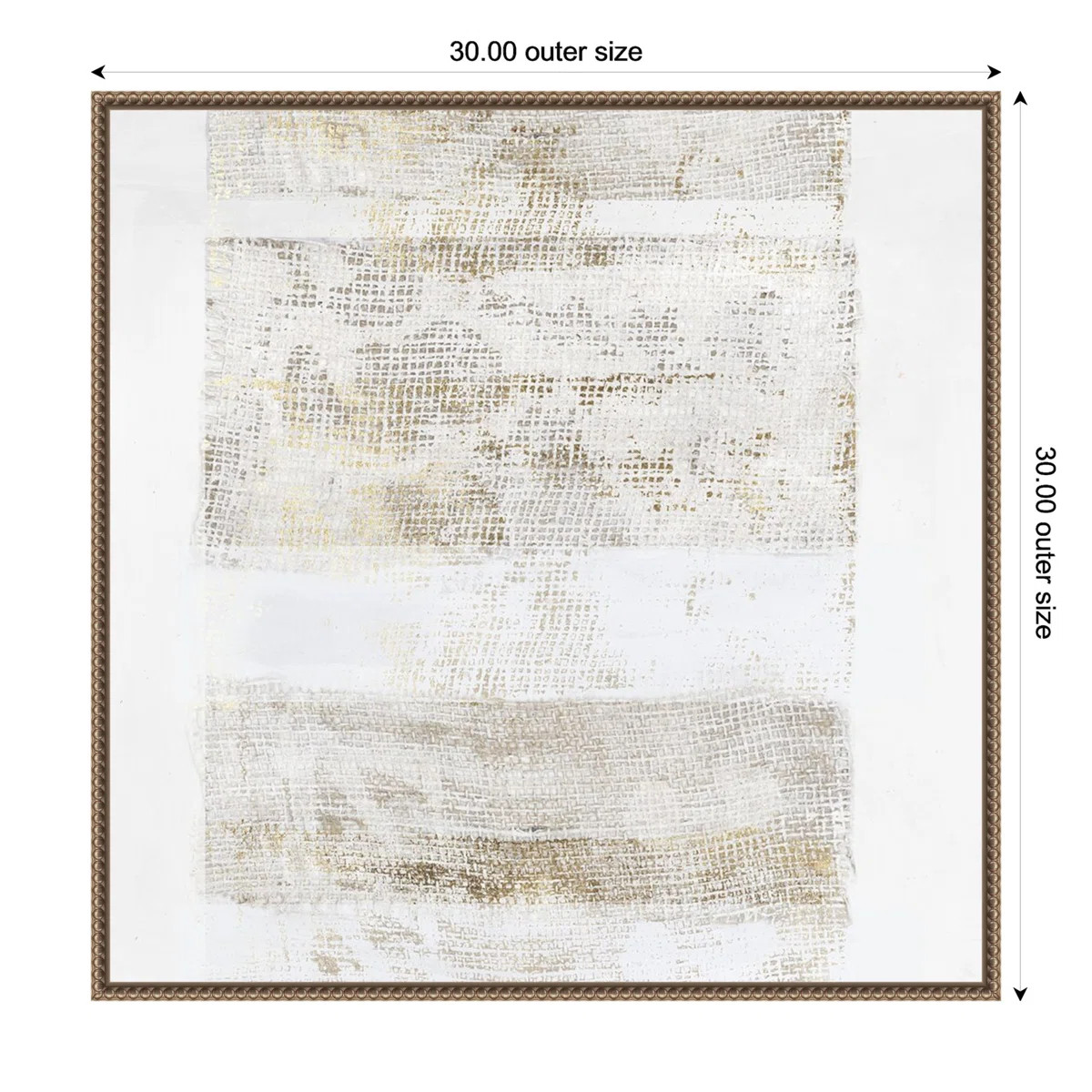 Wrought Studio™ Earthy Burlap Impressions by Framed Canvas Wall Art Print | Wayfair | Wayfair North America