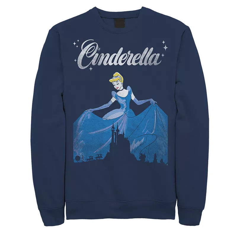 Disney's Cinderella Vintage Castle Silhouette Men's Sweatshirt, Size: XL, Blue | Kohl's