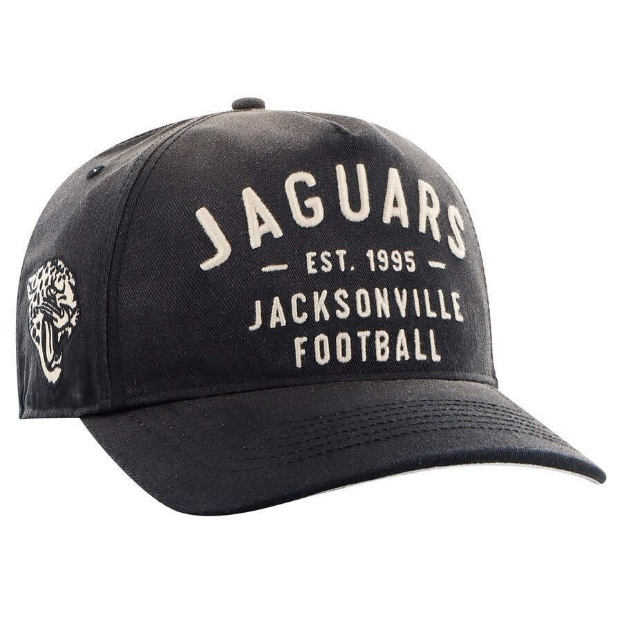 Jacksonville Jaguars '47 Dusted Laramie Unstructured Hitch Adjustable Hat - Black | Fanatics
