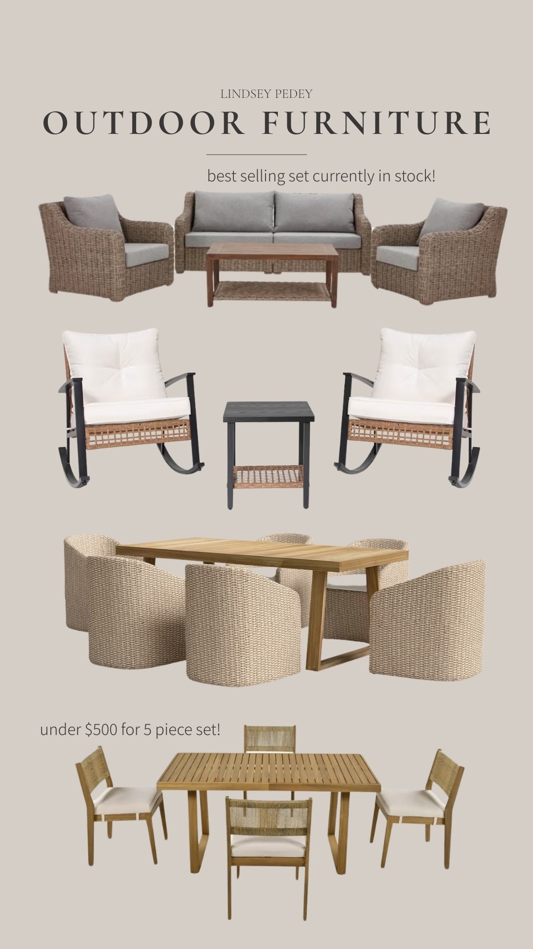 Outdoor furniture deals!

Conversation sets, patio furniture, outdoor furniture, outdoor dining set, Walmart outdoor, front porch

#LTKHome #LTKSeasonal #LTKSpringSale