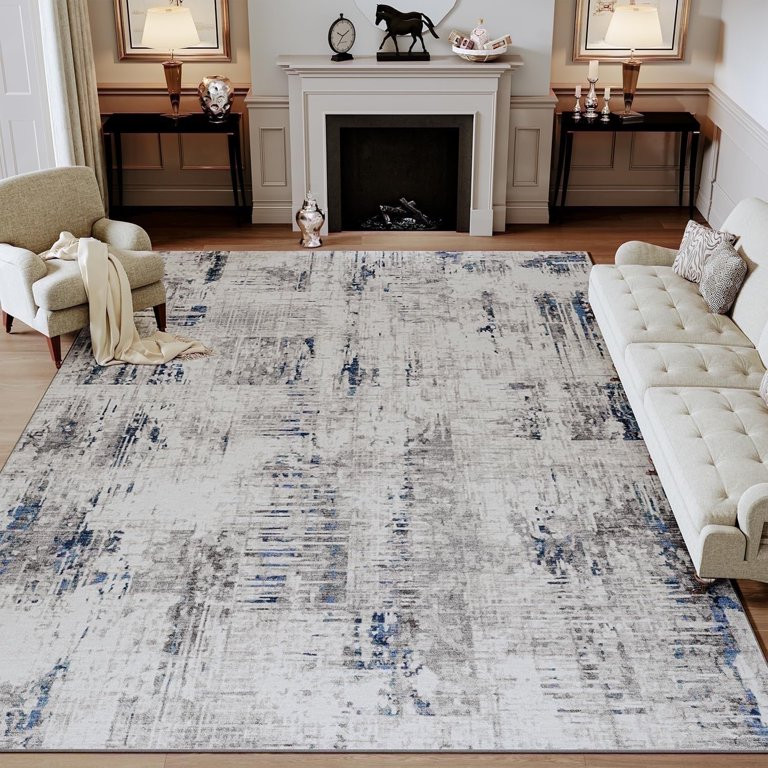 SIXHOME 5'x7' Area Rugs for Living Room Modern Abstract Area Rugs Machine Washable Rugs Soft Neut... | Walmart (US)
