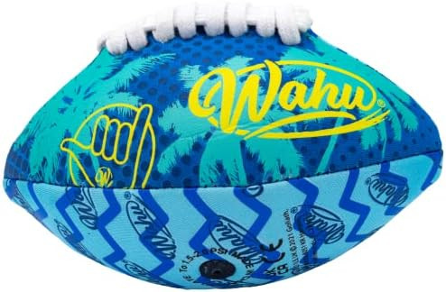 WAHU Mini Football Blue/Teal 6.5-Inch Length - 100% Waterproof with Real Laces for Use in and Out of | Amazon (US)