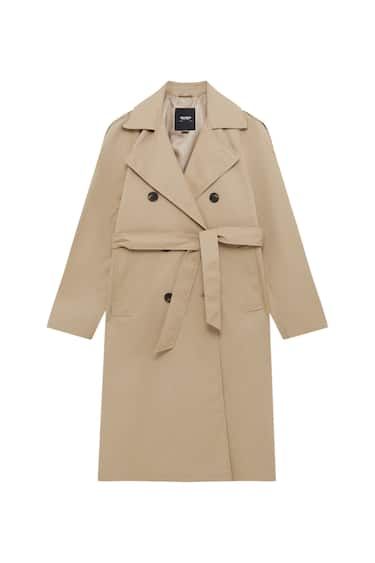 BELTED TRENCH COAT | PULL and BEAR UK