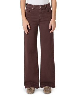 Paige Anessa Cotton Stretch Wide Leg Jeans in Vintage Wild Mulberry | Bloomingdale's (US)