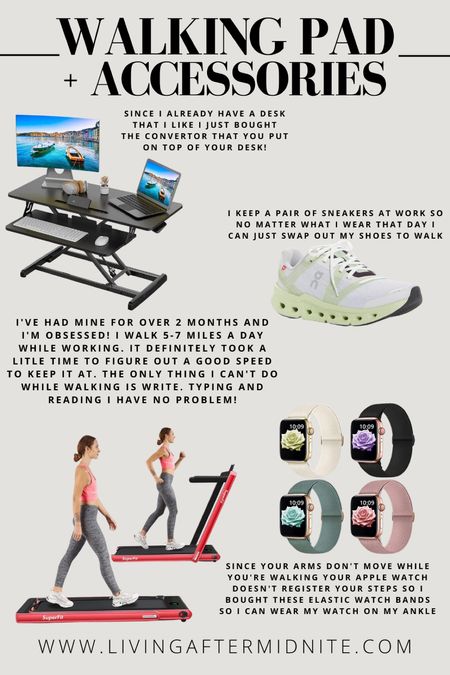 Walking Pad / Treadmill + Accesories
ON Cloudgo Sneakers
Apple Watch Band
Standing Desk
Amazon Finds
Workout 


#LTKcurves #LTKfit #LTKshoecrush