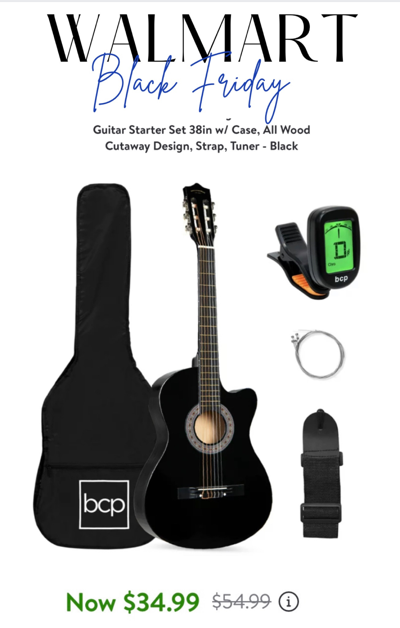 Black Friday deal on this beginners guitar! Such a fun gift idea! 

#LTKCyberweek #LTKGiftGuide #LTKkids