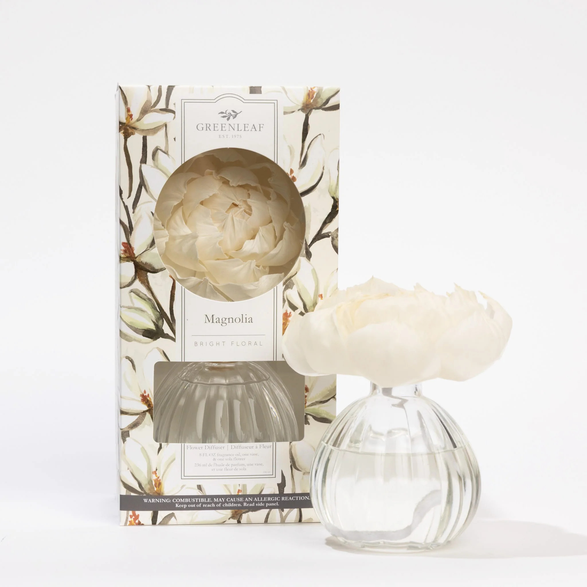 Magnolia Flower Diffuser | Greenleaf Gifts
