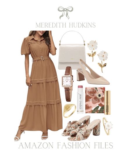 Amazon, Amazon, fashion, women’s fashion, Meredith Hudkins, women’s style spring style summer somerset wedding guest dressed work outfit, work dress neutral outfit, affordable fashion, casual workwear, classic preppy, timeless traditional nude heels loeffler Randall, women’s watch, perfume, beauty, floral, earrings, cream purse, handbag

#LTKstyletip #LTKfindsunder50 #LTKsalealert
