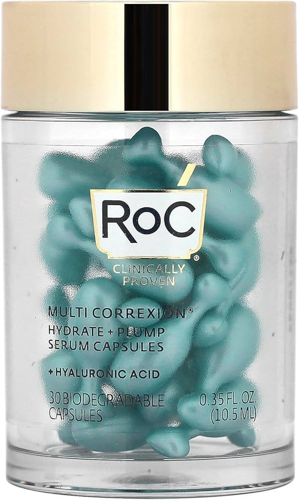 Multi Correxion, Hydrate + Plump, Night Serum Capsules, Fragrance-Free, 30 Biodegradable Capsules... | Amazon (US)