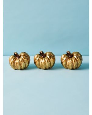 3pk 5in Pumpkins Decor Set | HomeGoods