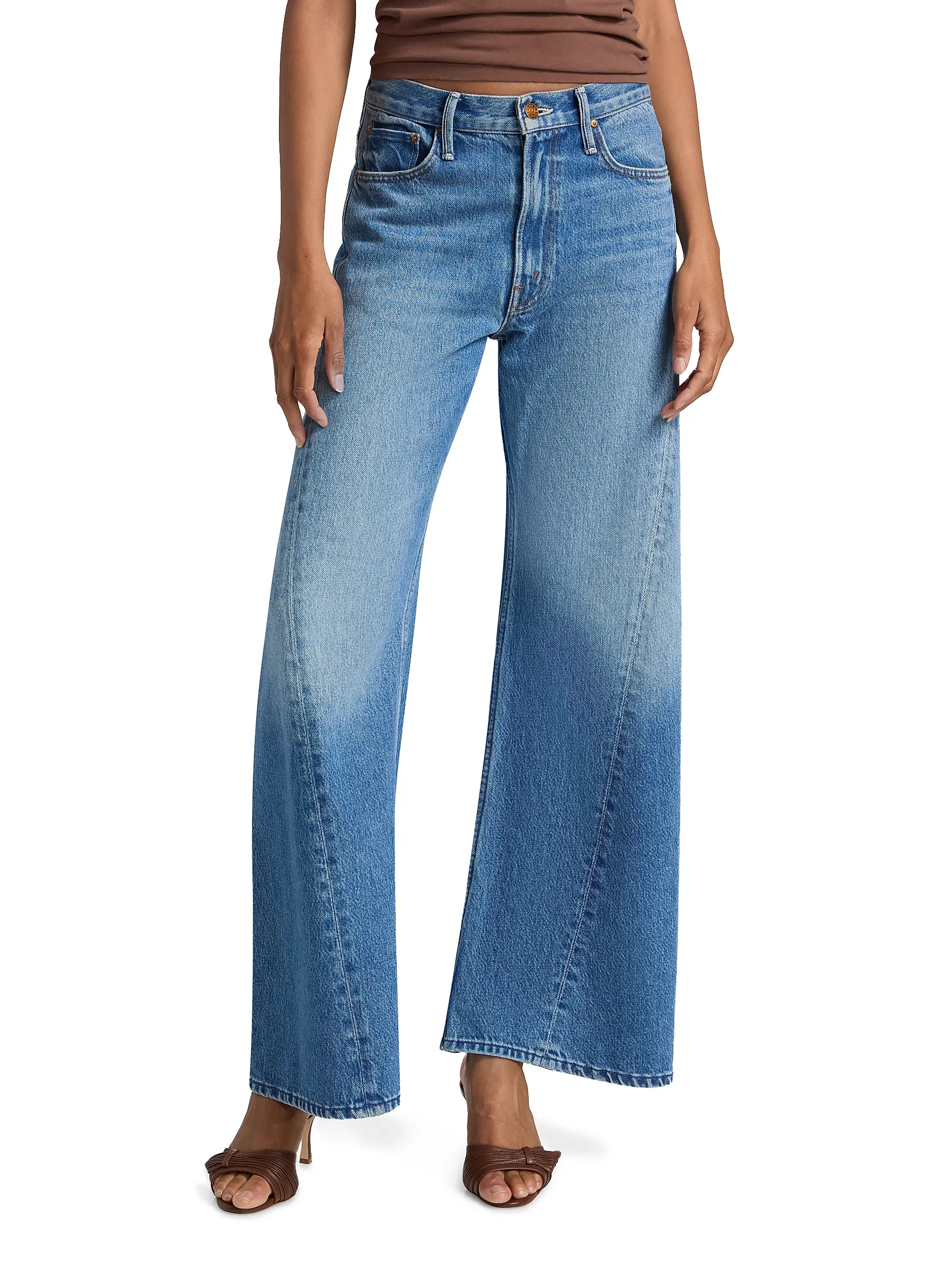 The Lemon Twist Wide-Leg Jeans | Saks Fifth Avenue