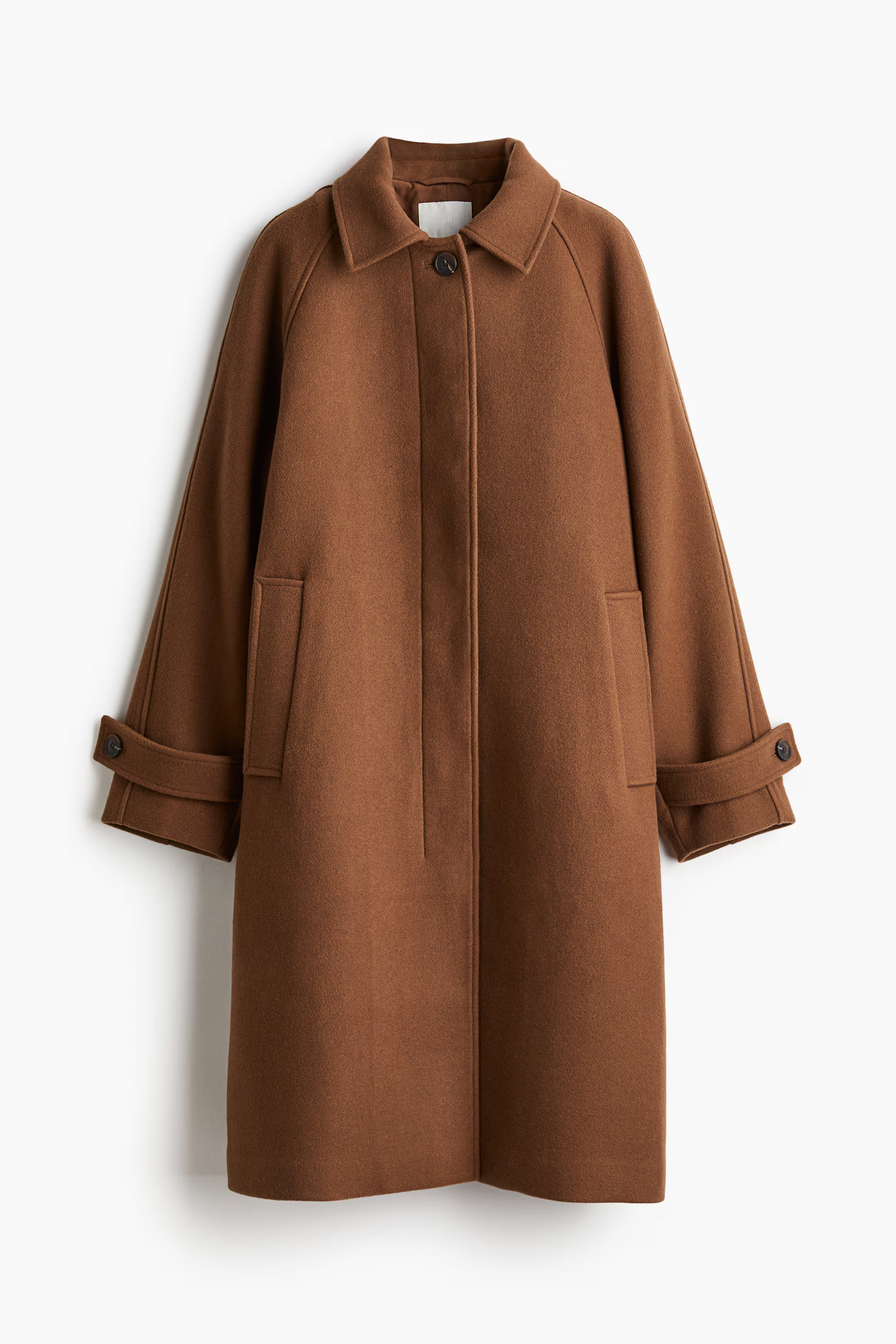 Knee-length coat - Brown - Ladies | H&M US | H&M (US + CA)