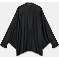 Zara - Zw Collection Belted Shirt - Black - Xs - Woman | Zara UK
