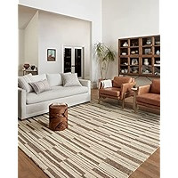 Chris Loves Julia x Loloi Polly Collection POL-03 Straw / Ivory, Contemporary 7'-9" x 9'-9" Area ... | Amazon (US)