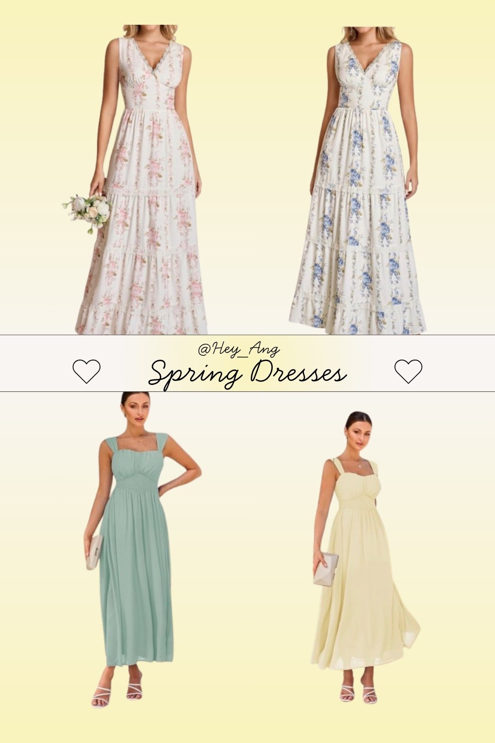 I love these dresses for Spring!! These would be great for Easter, a wedding or vacation. You could style them with kitten heels or sandals. These styles come in other colors. 

#LTKTall #LTKootd