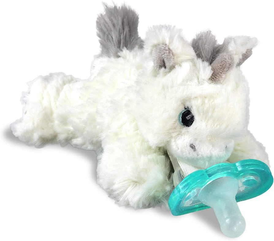 RaZbaby RaZbuddy JollyPop Pacifier Holder with Removable Baby Pacifier, Unicorn | Amazon (US)