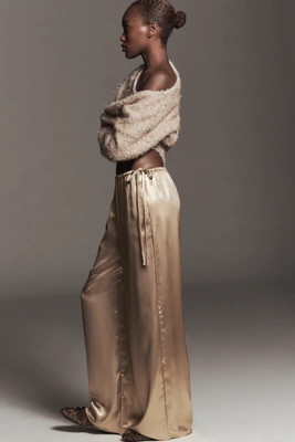 Maeve Liquid Shine Party Pull-On Pants | Anthropologie (US)