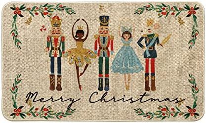 Artoid Mode Watercolor Nutcrackers Merry Christmas Welcome Decorative Doormat, Seasonal Winter Lo... | Amazon (US)