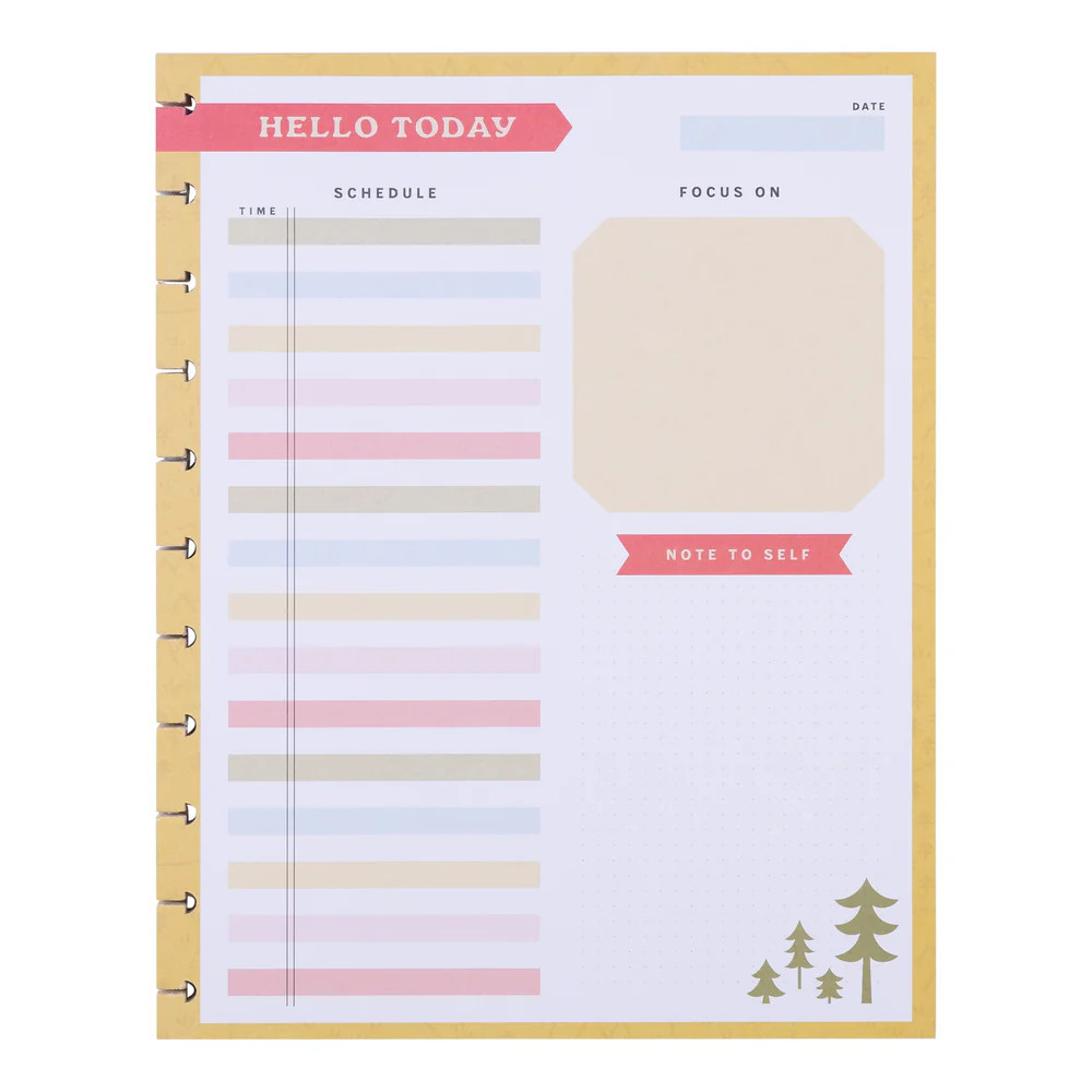Camp Nostalgia - Big Block Notepad - 100 Sheets | Happy Planner