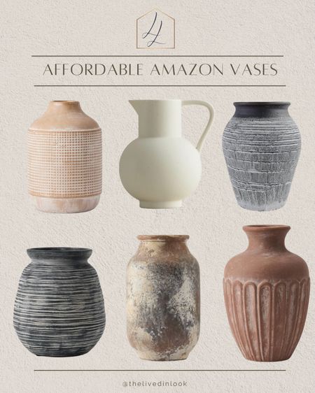 Affordable vases on Amazon, perfect for your fall stems!

Ceramic vase, terracotta vase, black vase, neutral home decor

#LTKhome #LTKSeasonal #LTKfindsunder50
