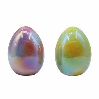 Holiday Home Iridescent Ceramic Egg | Kroger