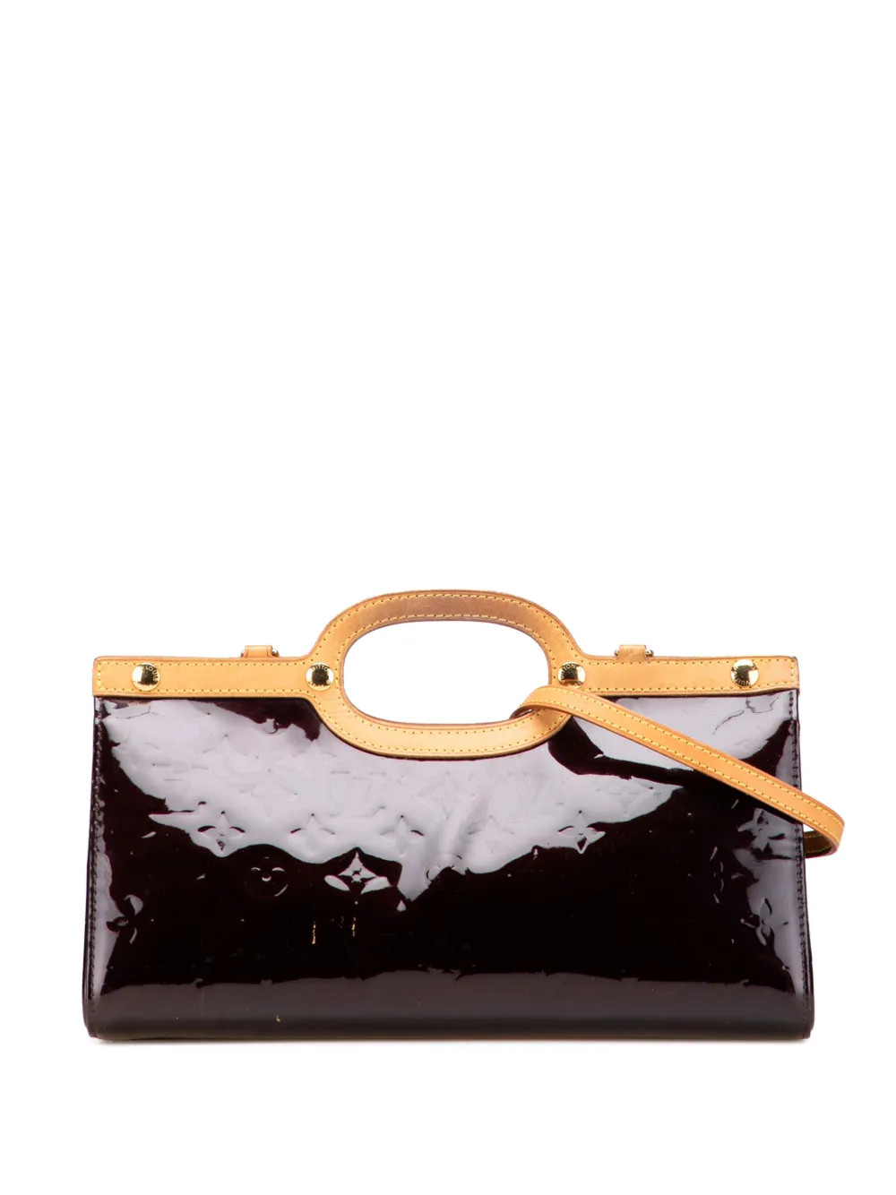 Louis Vuitton Pre-Owned 2010 Monogram Vernis Roxbury Drive Satchel | Purple | FARFETCH | Farfetch Global