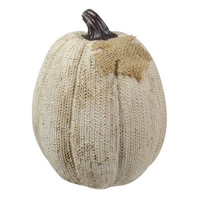 Northlight 6.25" White Pumpkin Autumn Harvest Thanksgiving Tabletop Decoration | Target