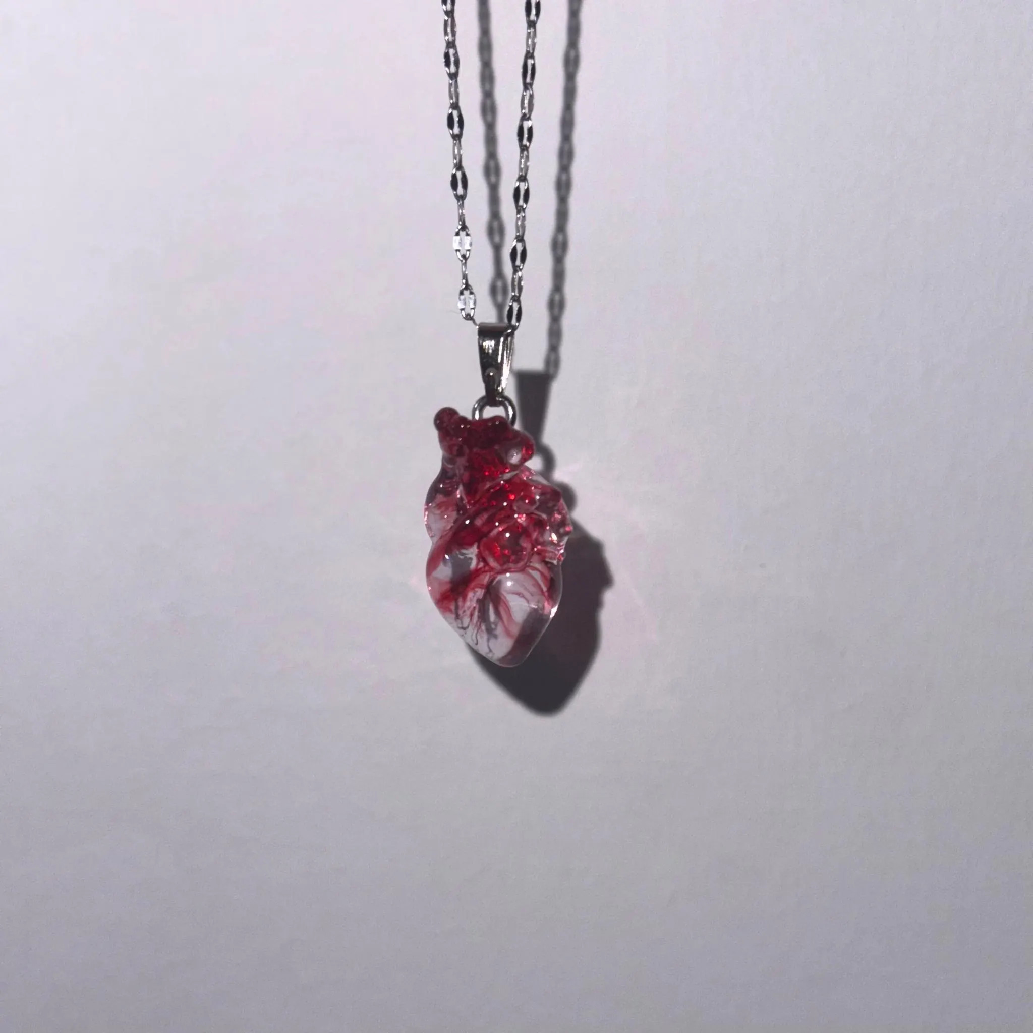 Personalized Red Handcrafted Heart Necklace - Handcrafted Drip Glue Pendant - Valentine's Day Gifts | Etsy (Global)