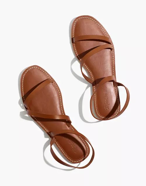 The Boardwalk Anklet-Strap Sandal in Leather | Madewell