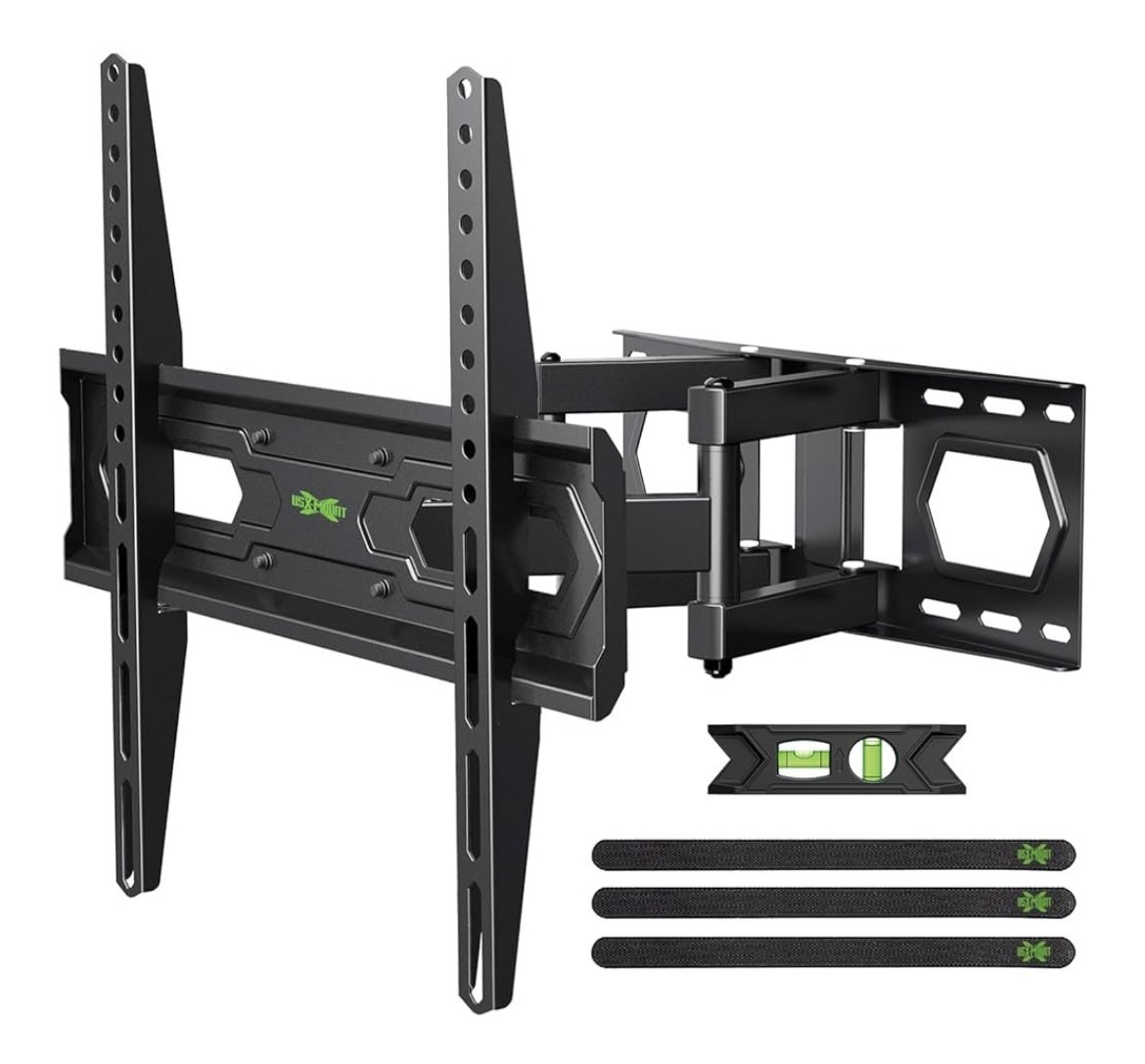 USX MOUNT TV Wall Mount for 32-65 inch Flat Screen/LED/4K up to 110lbs, Full Motion TV Mount Bracket with Swivel & Tilt Articulating Dual Arms, Max VESA 400x400mm, Fits 12/16" Wood Studs

#LTKSaleAlert #LTKFindsUnder50 #LTKHome