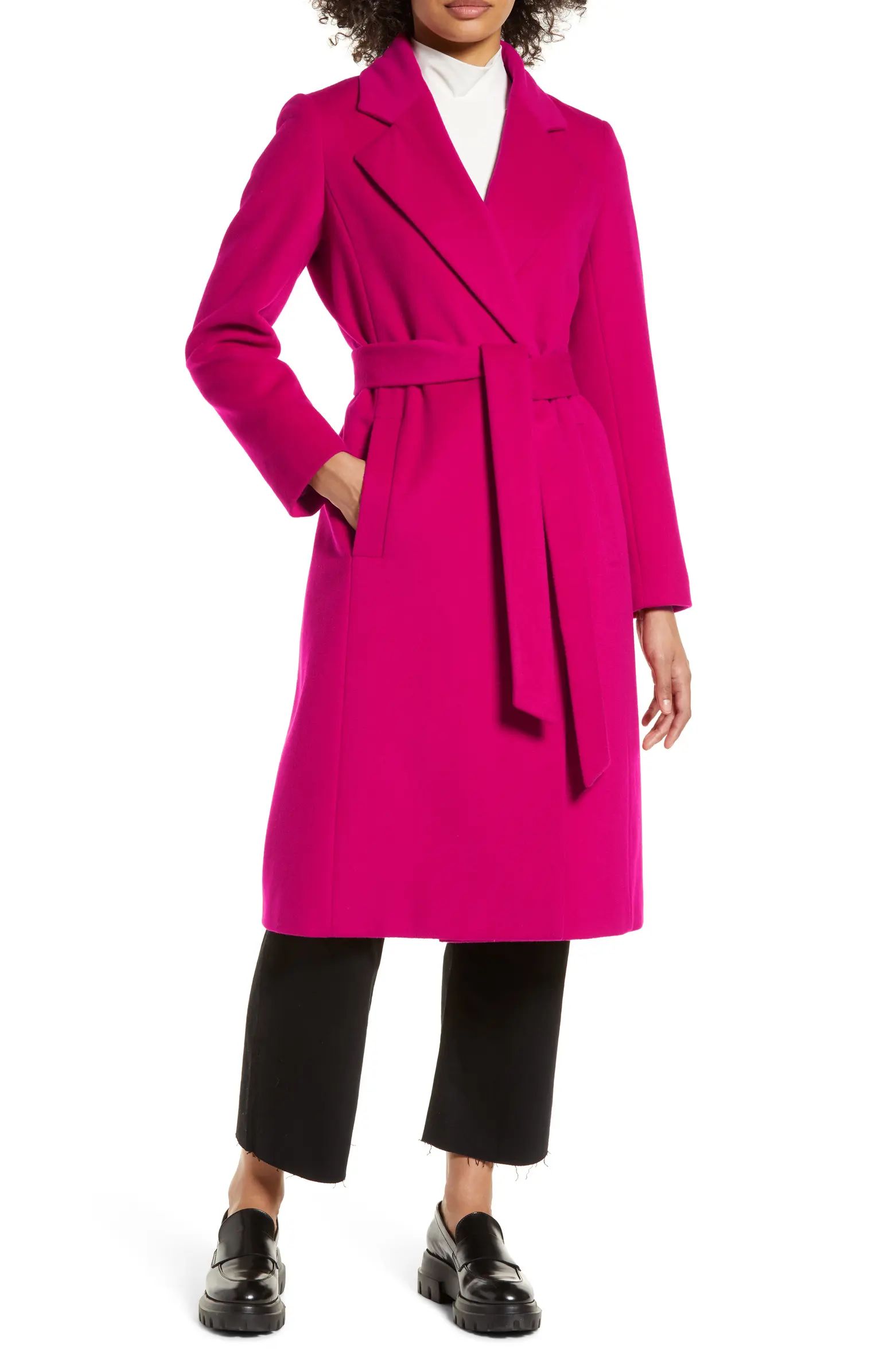 Belted Wool Blend Coat | Nordstrom