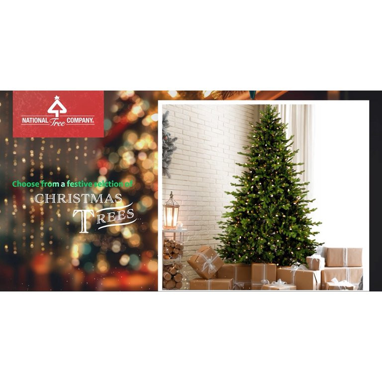 National Tree Company 10ft. Unlit North Valley Spruce Artificial Christmas Tree with Stand | Walmart (US)