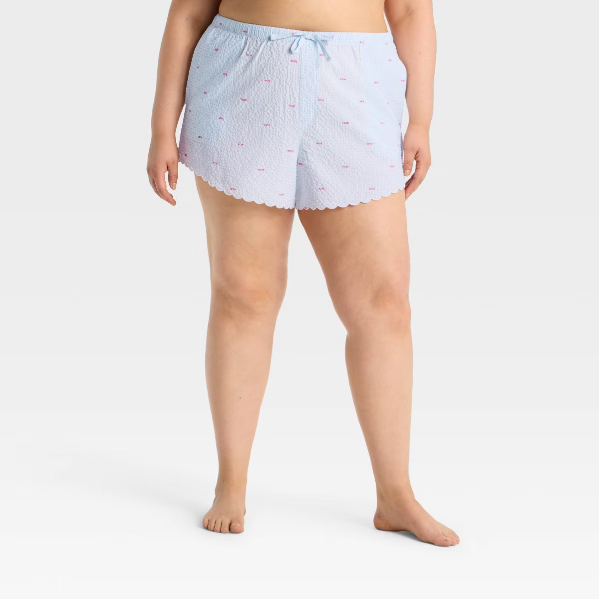 Women's Scalloped Edge Pajama Shorts - Auden™ | Target