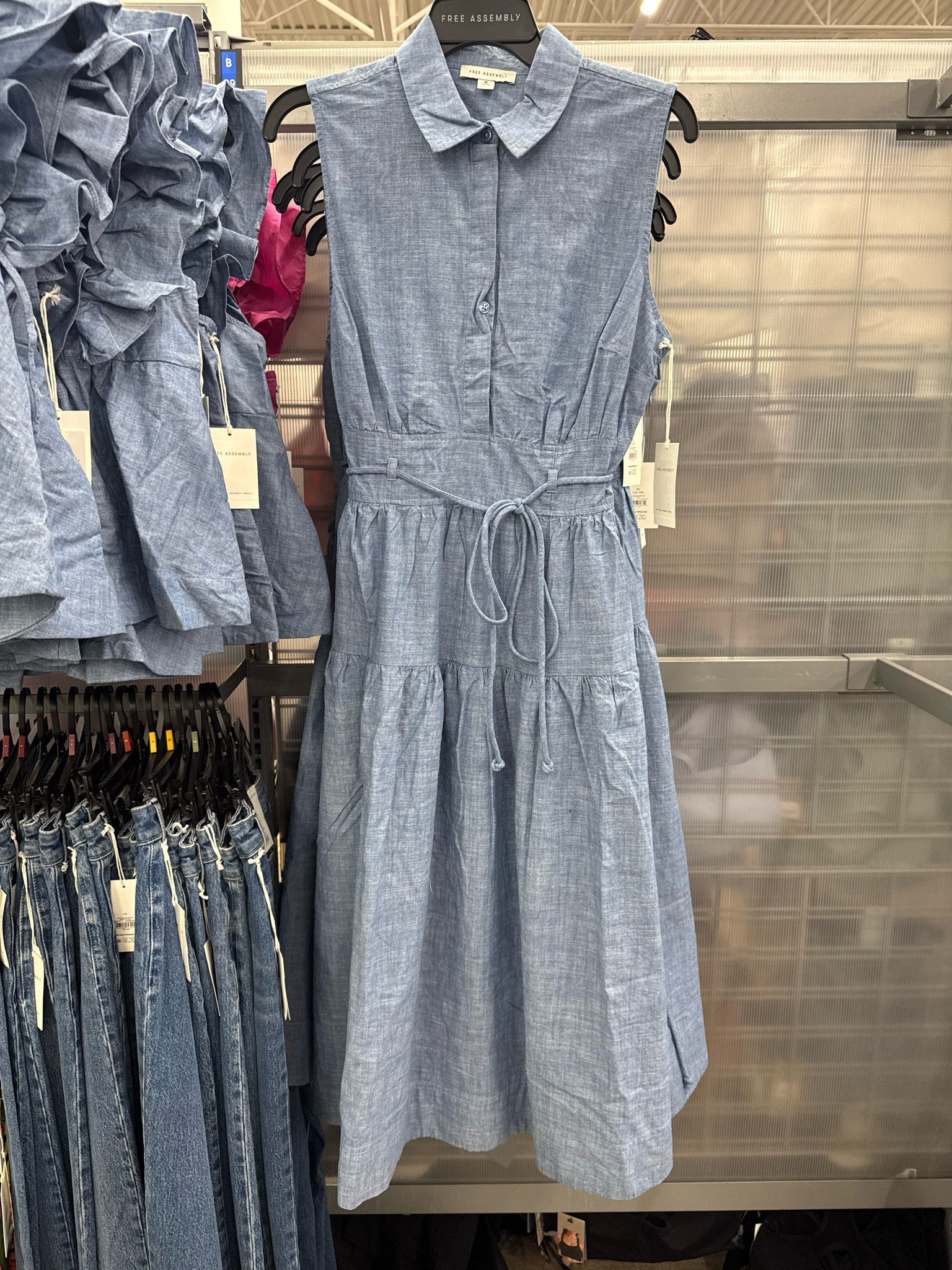 Walmart✨ Free Assembly Women's and Women's Plus Sleeveless Cotton Maxi Shirtdress with Belt, Sizes XS-4X

#LTKSeasonal #LTKTravel #LTKWorkwear