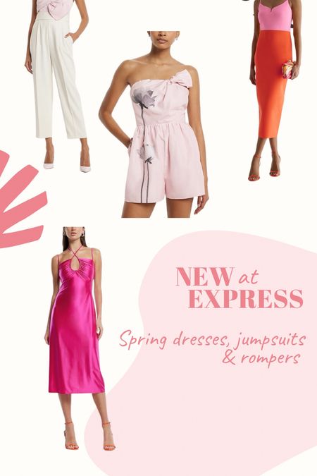 New spring dresses, jumpsuits and rompers at Express