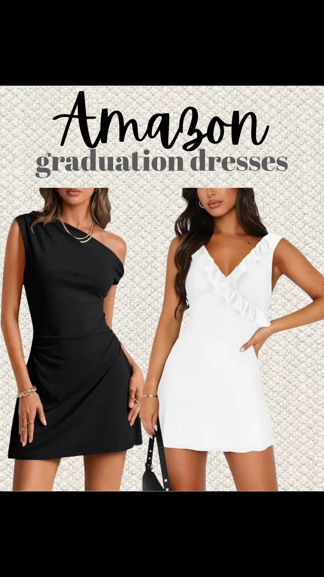 Graduation dresses from Amazon! 
College graduation dress
Highschool graduation dress
Black mini dress
Short black dresses
White mini dress 
Short white dresses
Amazon cocktail dress

#LTKWedding #LTKU