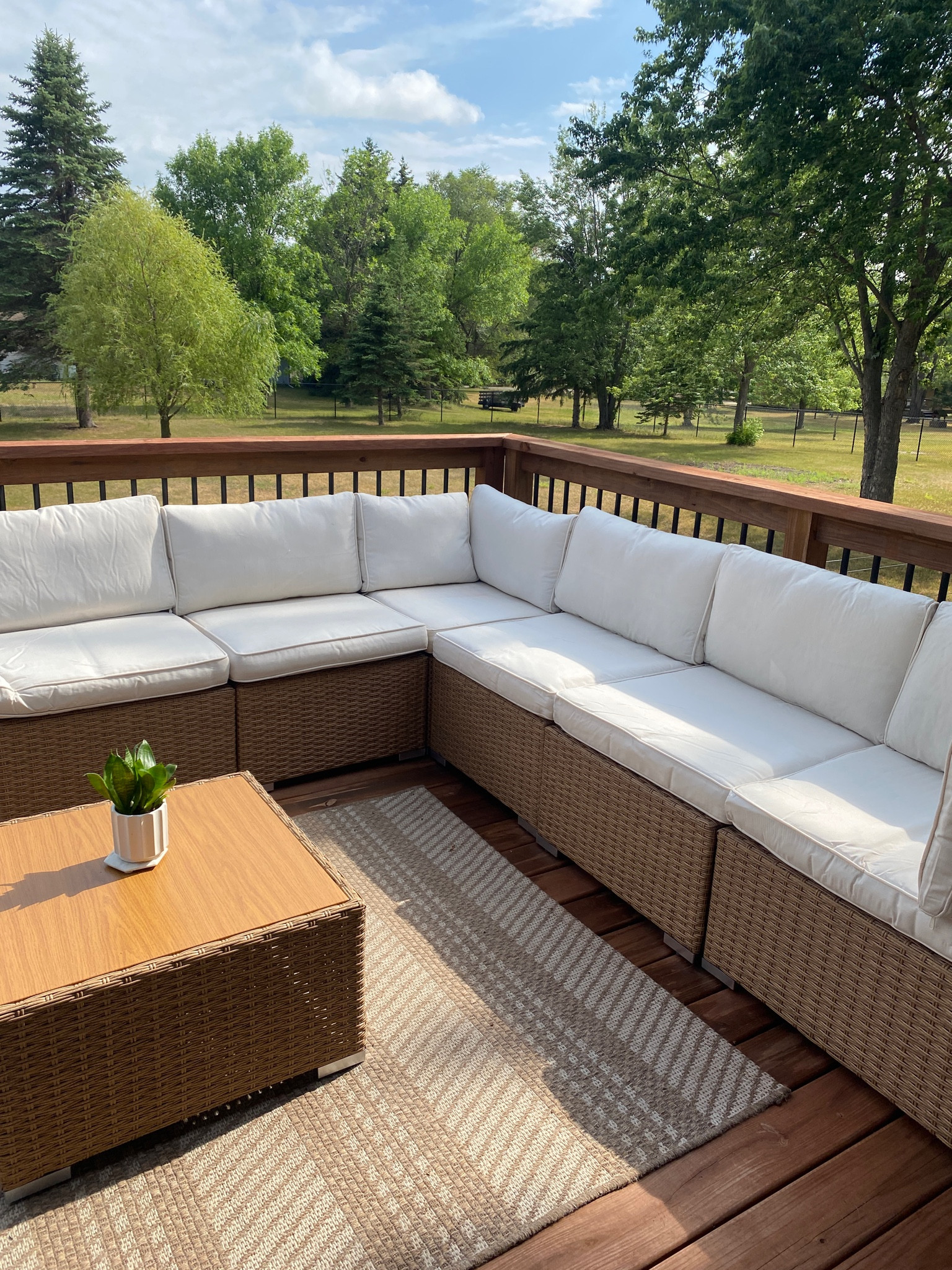 Our patio furniture is on sale!! Outdoor sectional, patio decor. 

#LTKSeasonal #LTKhome #LTKsalealert