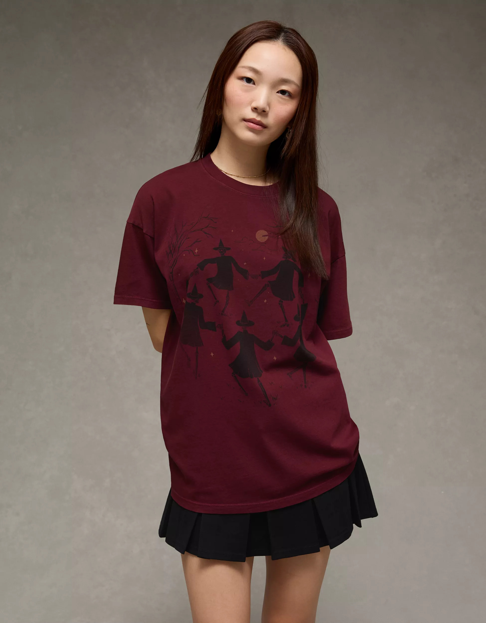 AE Oversized Halloween Graphic T-Shirt | American Eagle Outfitters (US & CA)