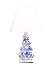 25in Ceramic Chinoiserie Table Lamp | Bedroom | Marshalls | Marshalls