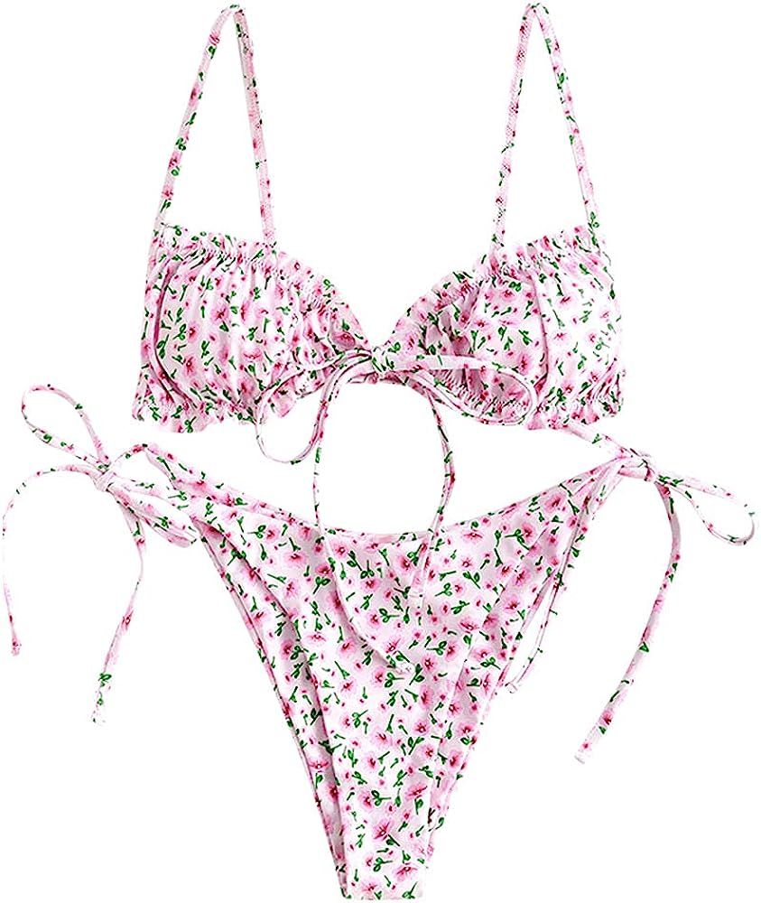 Pink Floral Bikini | Amazon (US)