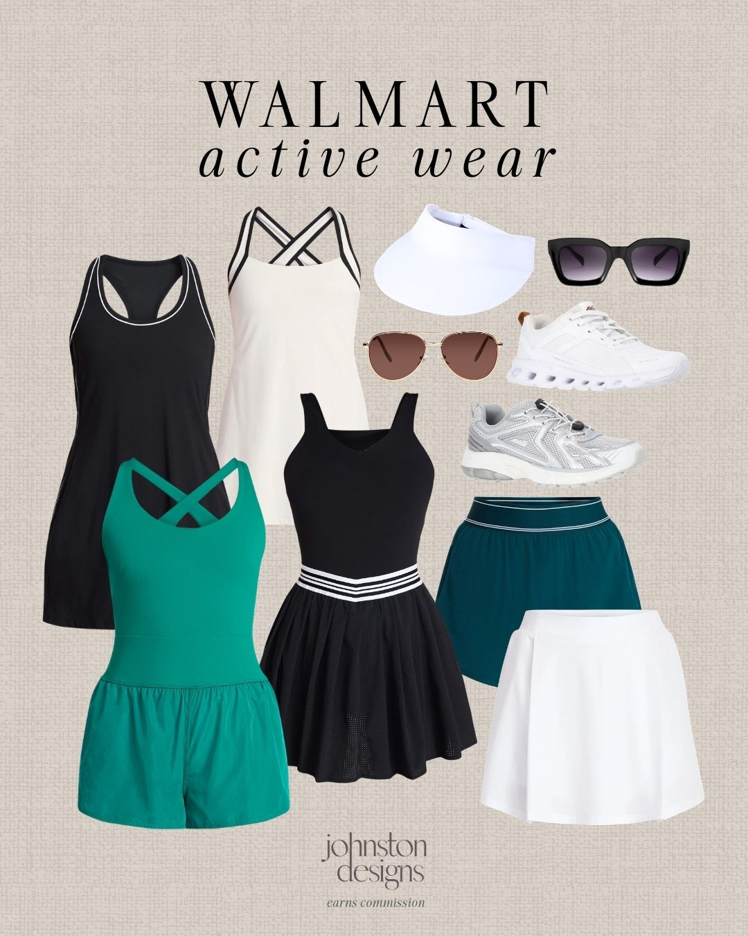 Walmart activewear finds that look $$$ but are actually affordable! Sporty dresses, skorts and comfy sneakers perfect for tennis, pickleball or everyday movement.

Walmart activewear women, tennis dress outfit, pickleball outfit ideas, athletic skort style, workout dress women, womens running sneakers, sporty athleisure outfit, gym outfit inspiration, affordable fitness clothing, casual active style. 

 #LTKootd #LTKActive