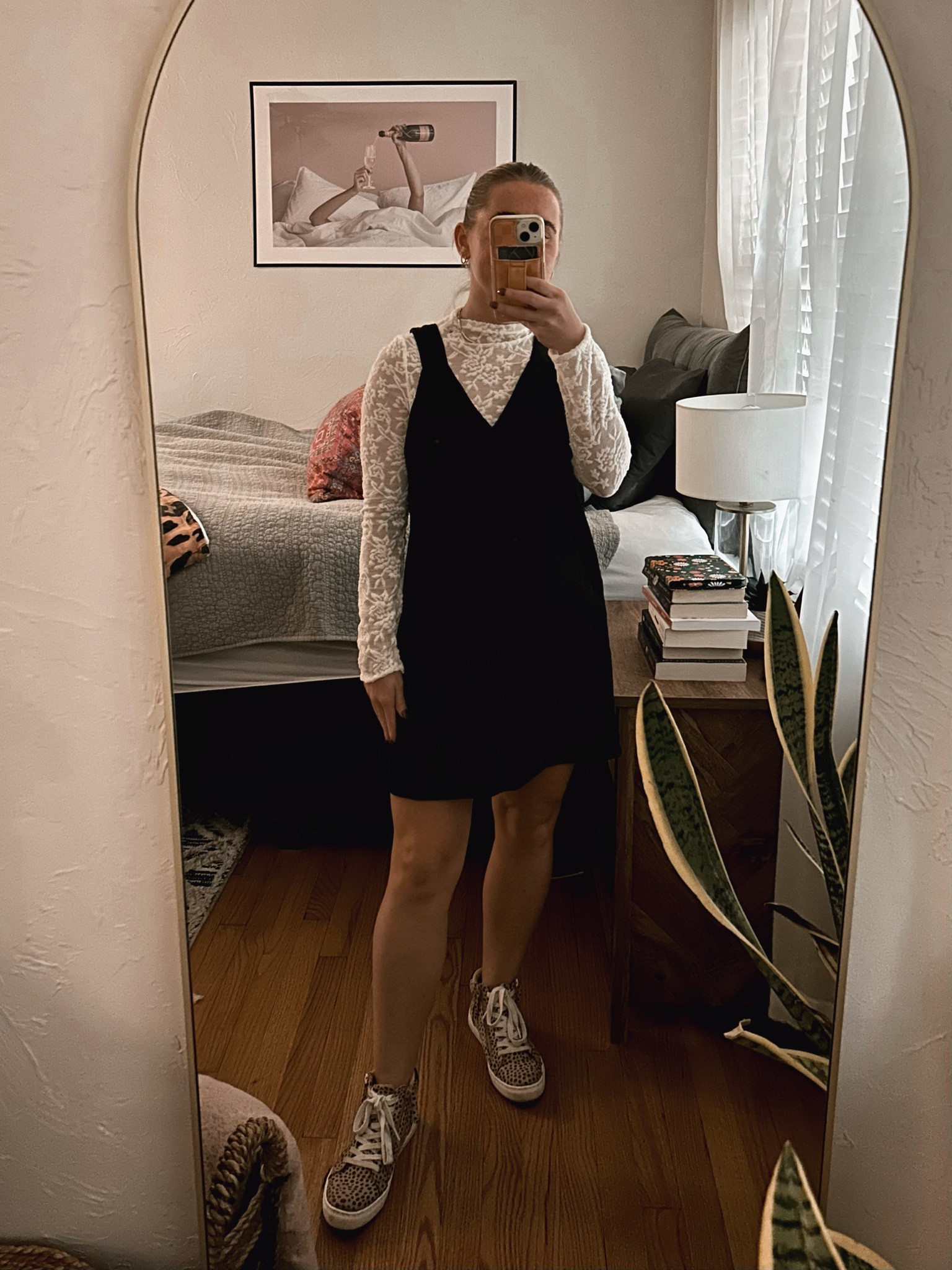 Lace shirts and cheetah sneaks 

#LTKFindsUnder50 #LTKSeasonal #LTKWorkwear