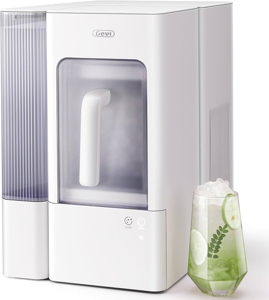 Gevi Adella Nugget Ice Maker Countertop, Chewable Pellet Ice Machine with Portable Ice Basket Lar... | Amazon (US)