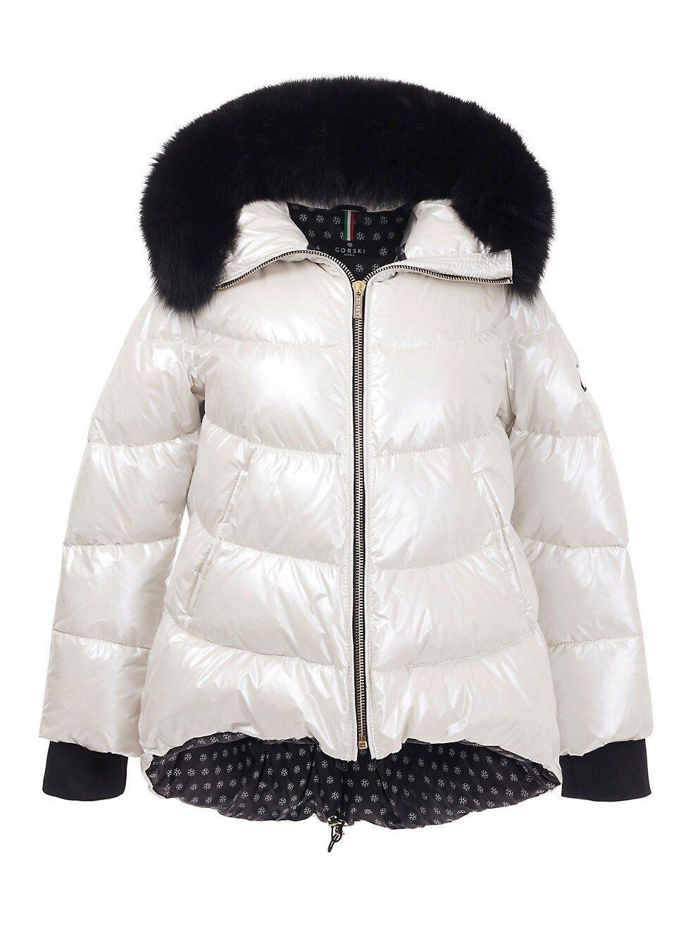 Apres-Ski Metallic High-Low Jacket | Saks Fifth Avenue