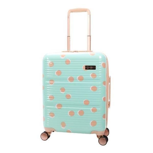 Jessica Simpson French Dot Hardside Luggage - Mint | HSN