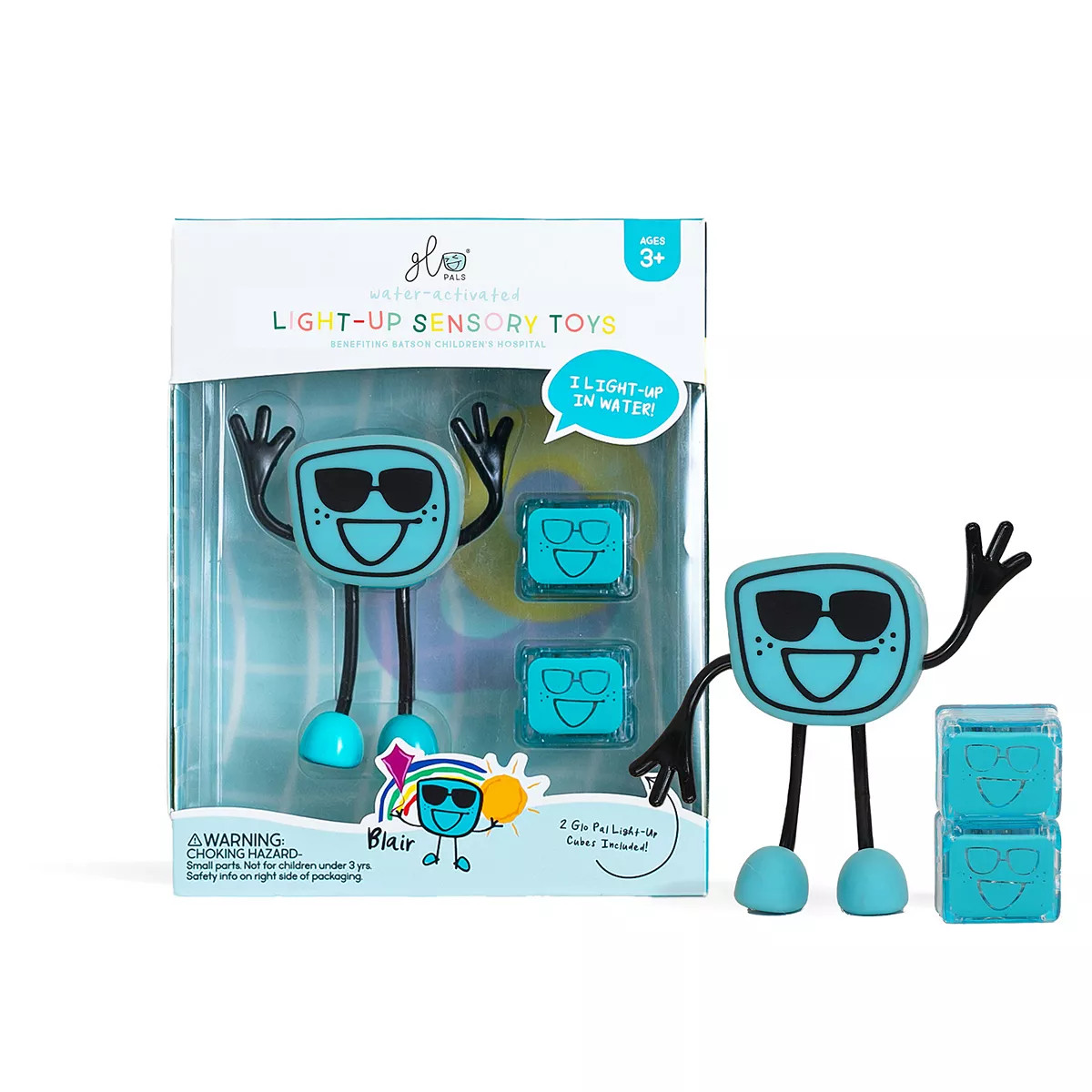 Glo Pals Liquid Activated Light Up Cube with Character - Blair Blue | Kohl's