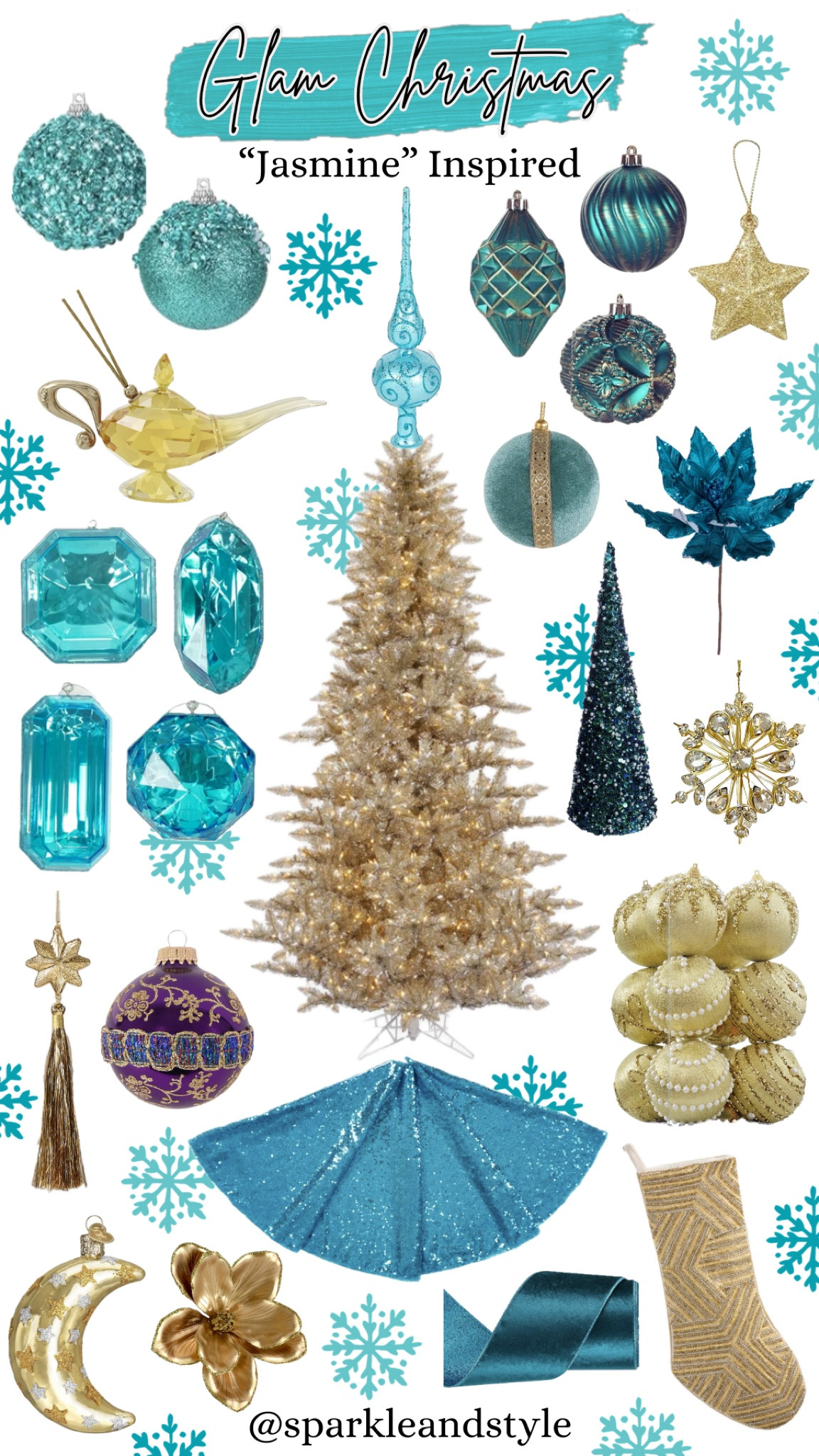 Glam Christmas: Jasmine Inspired 💙🧞‍♂️💚

Christmas decor, Christmas tree, Christmas ornaments, Christmas ribbon, Christmas tree skirt, christmas stocking, Christmas wreath, Christmas tree topper, Christmas stocking holder, Disney Christmas, blue, turquoise, gold, and purple Christmas decor, turquoise Christmas ornaments, velvet turquoise Christmas ornaments, blue Christmas tree ornaments, turquoise sequin  Christmas tree skirt, turquoise blue Christmas tree topper, turquoise gem Christmas ornaments, gold Christmas tree ornaments, gold sequin stocking, genie lamp ornaments, gold poinsettia  ornaments, turquoise Christmas tree picks, gold shooting star ornaments, embellished turquoise ornaments, glitter ornaments, turquoise bottle brush tree, gold Christmas tree, star ornaments, moon ornaments, home interior, home decor, home accessories, home decoration, glam Christmas decor, girly girl Christmas, Luxe Christmas, elegant Christmas, classy Christmas, Christmas tree decorations, Christmas decorations

#LTKHome #LTKSeasonal #LTKHoliday