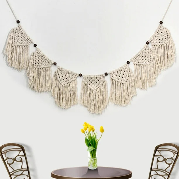 Wall Hanging Tapestry Bohemian Macrame Woven Handmade Cotton Rope Home Decor Craft Christmas Birt... | Walmart (US)
